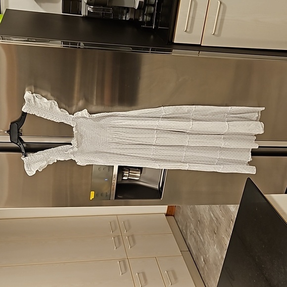 💕HILL HOUSE💕 The Ellie Nap Dress ~ White with Blue Swiss Dots Large - Picture 6 of 12